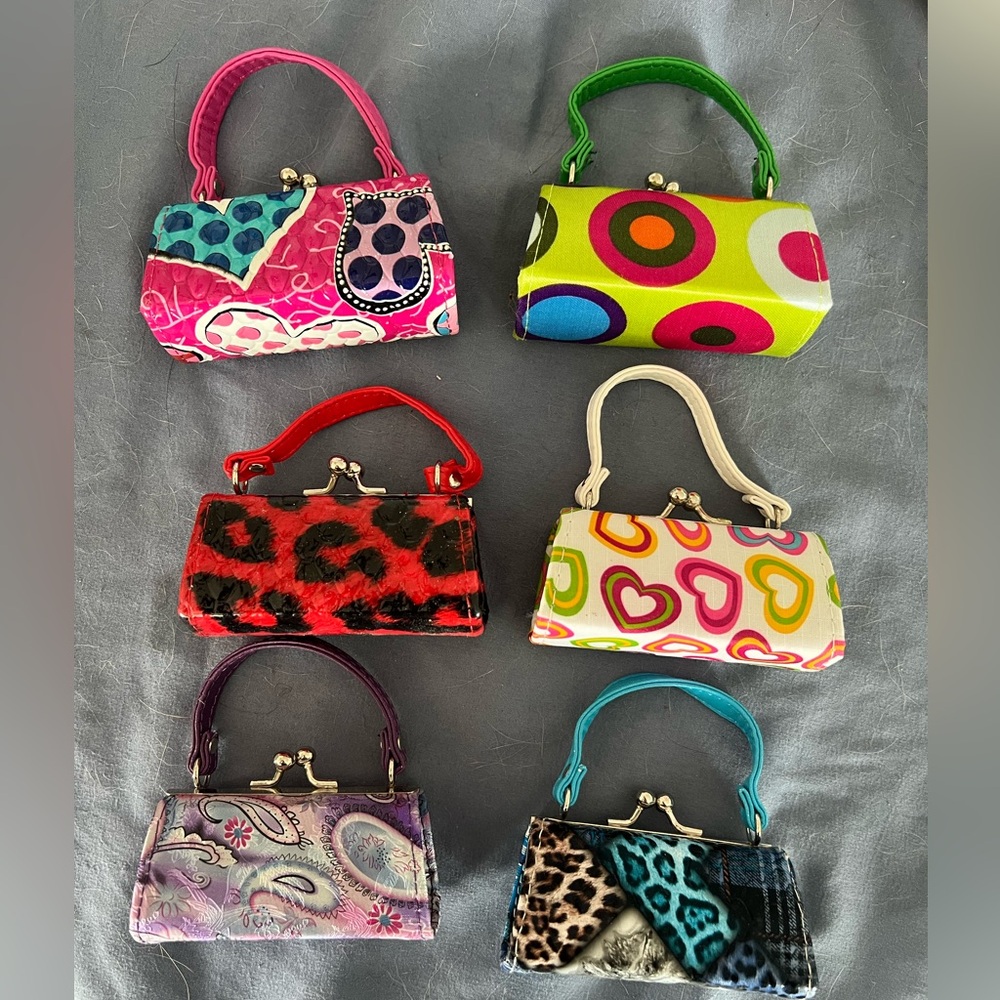 Lot of 6 mini purses